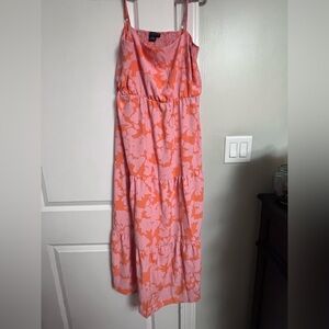 Sanctuary Pink and Orange Floral Maxi